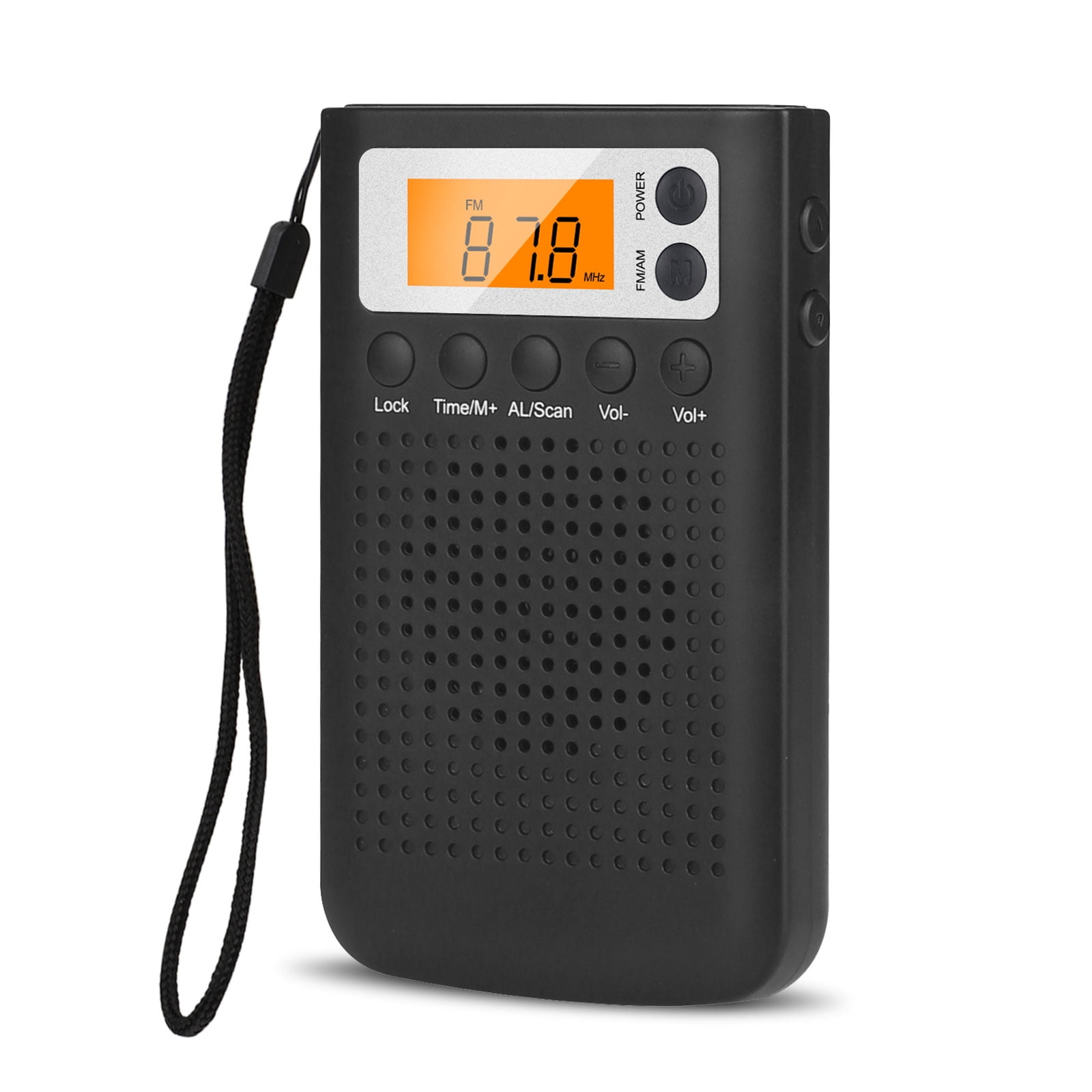 EEEkit Portable Personal Radio, Black, Y13 - Walmart.com