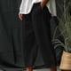 thumbnail image 1 of Pantalones capri Augper Fashion de verano para mujer, informales, holgados, con bolsillos y cintura elástica, 1 of 6