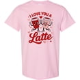 thumbnail image 3 of Inktastic I Love You a Latte Valentines Coffee Love T-Shirt, 3 of 5