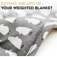 thumbnail image 5 of YnM Cotton Duvet Cover for Weighted Blankets (48''x72'') -Penguin Print, 5 of 7