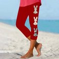 thumbnail image 2 of Pantalones de Ajuste Seco de la Moda de las Mujeres Imprimidas Leggings, Deporte de Yoga Elástico de Poliéster Elástico Respirable, 2 of 8