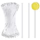 thumbnail image 2 of 100 unidades de palitos de piruleta acrílicos de 4 pulgadas, varillas acrílicas reutilizables transparentes para hacer piruletas, Cake Pop, 2 of 5