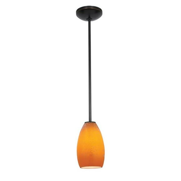 Access Lighting 28012-1R-ORB-MYA Suspension 5 Po. Janine 1 Lumière Bronze Huilé à Maya