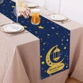 thumbnail image 2 of Ramadan Kareem Moon and Star Golden Table Runner Seasonal Eid Mubarak Decor Holiday Gathering Dinner Party Decorations, 2 of 4