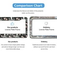 thumbnail image 4 of Octopus and Floral License Plate Frames for Women Men Car Plate Holder Cover Metal Tag Aluminum Car Accessories Front Rear Plate Decor, 4 of 6
