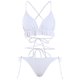 thumbnail image 4 of Bikini de mujer sexy Empalme sólido Traje de baño de dos piezas Traje de baño Conjunto de ropa de playa Fridja  nalpqowj22365, 4 of 4