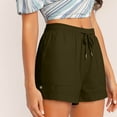 thumbnail image 3 of Diufon Womens Dressy Shorts Plus Size Summer Casual Elastic Waist Drawstring Comfy Pull On Shorts with Pockets, 3 of 9