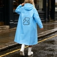 thumbnail image 6 of YUANxueke Boys Girls Raincoats EVA Long Sleeve Waterproof Hooded Jackets Casual Zipper Outwear Jackets for 3-14 Years, 6 of 8
