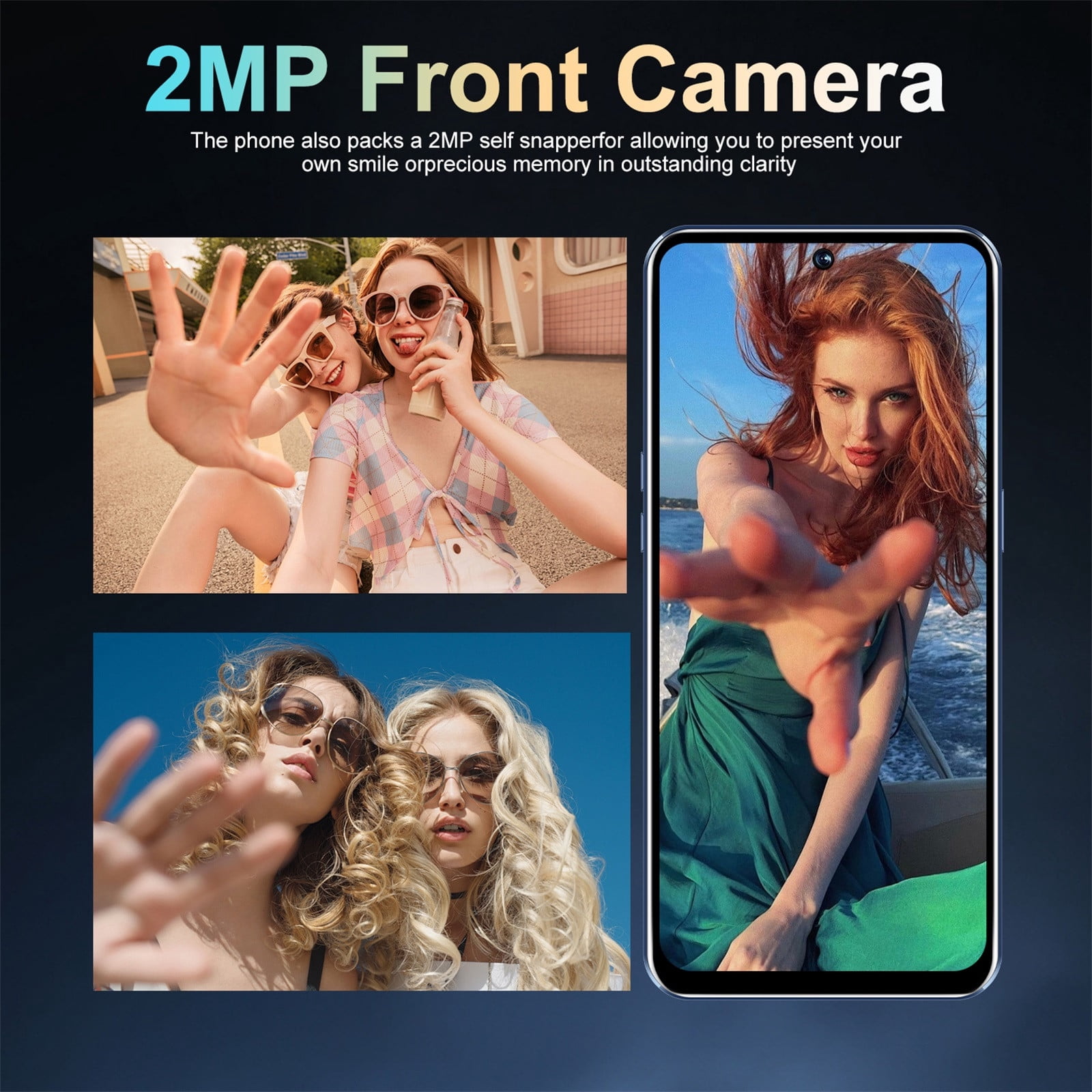 FYTPOV Android Phone, Smartphone 6.3-inch Incell Large Screen 3G Version 2 + 16G, Cell Phones Unlocked