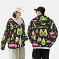 thumbnail image 6 of Kll Avocado Love Print Men'S Women’s Upf 50+ Sun Protection Outdoor Hoodie Jacket Long Sleeve Fishing Hiking Performance Shirt- Medium, 6 of 8