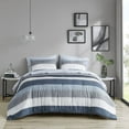 thumbnail image 3 of Twin Stripe Comforter Set with Bed Sheets, 3 of 4