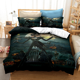 thumbnail image 3 of Funda de edredón de pesadilla antes de Navidad con funda de almohada, Jack and Sally, Calavera 3D, juego de cama de Navidad, dormitorio, decoración de Halloween, nuevo, 3 of 5
