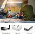 thumbnail image 2 of Portable Fan Stepless USB Rechargeable Fan 5000mAh Battery Operated Fan with Outdoor LED Light, 2 of 6
