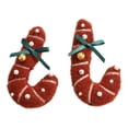 thumbnail image 2 of Qjidjing 2Pcs Christmas Tree Candy Cane Ornaments, Xmas Hanging Pendant Accessories, for Christmas Tree, Home Wall, Holiday Party Decor, 2 of 7