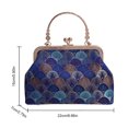 thumbnail image 3 of Bolso clásico para mujer Nuevo estilo chino Retro Gran capacidad para cóctel, 3 of 9