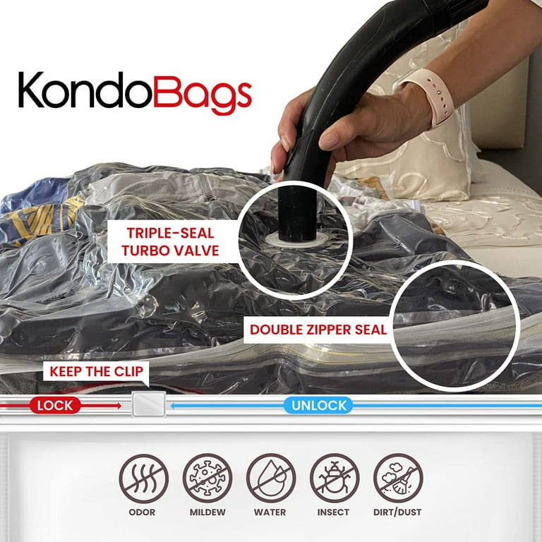 Kondo Bag Vacuum Storage Bags for Clothes I Clothes Storage Bags