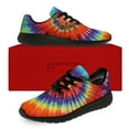 thumbnail image 3 of Uminder Womens Tennis Shoes Tie Dye Sneakers Black Shoes Size 6, 3 of 5