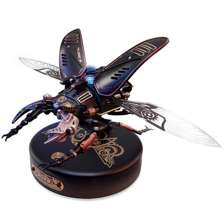 ROKR 3D Puzzle The Storm Beetle DIY Moveable Mechanic Organism Series Steampunk Design Funny Toys for Kids Child
