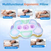 Cotiro Cervical Neck Pillow,Queen Brown, Adult, 15Lx7W, 3.08 Lb