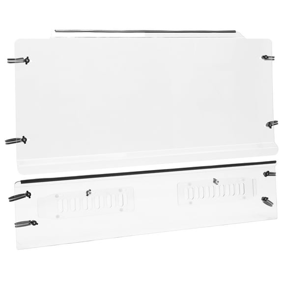 2PCS Clear Vented Windshield For Kubota RTV-X1120D RTV-XG850 Sidekick 2014-2023