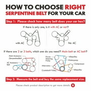 MOCA AUTOPARTS 5PK940 Serpentine Belt Fit for 2004-2009 Cadillac SRX 4.6L & 2002-2005 Chrysler Sebring 2.4L & 2000-2005 Mitsubishi Eclipse 2.4L
