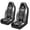 Gray Dog Paws, variant on Uorisanigo Funny Pug Waterproof Front Seat Covers Car Seat Cover for Front Seat Set of 2 Easy to Install and Clean Removable Automotive Accessories Universal Fit Most Cars