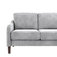 thumbnail image 6 of DHP Marbella 3-Seater Sofa & Couch, Living Room Furniture, Gray Velvet, 6 of 18