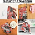 thumbnail image 7 of SKYSONIC 1 Pack Tropical Zebra Orange Kitchen Towels Soft Absorbent Dish Towels Reusable Tea Towels Set 28 x 18 Inch, 7 of 7