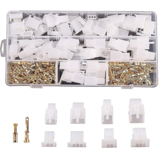 Kit de conectores automotrices de 380 Uds., 2,8mm, conectores de cables eléctricos