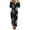 Z3-Black-womens pajamas clearance sales, variant on Frostluinai Ugly Christmas Fuzzy Fleece Onesies Pajamas Women Zipper Hooded Warm Sherpa Jumpsuit Sleepwear Xmas Graphic Playsuit Loungewear