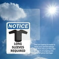 thumbnail image 6 of Long Sleeves Required OSHA Notice Rigid Plastic Sign 18 Inch x 12 Inch - 10 Pack, 6 of 8