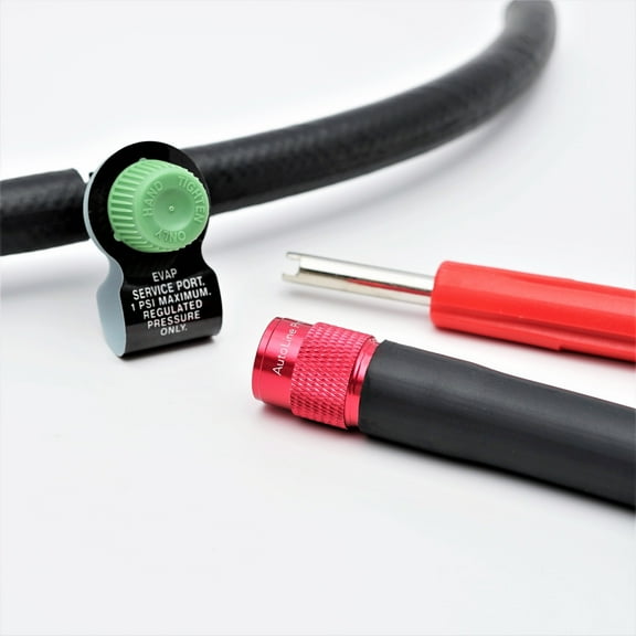 AutoLine Pro EVAP Service Port Adapter Connector Kit w/ Valve Removal Tool Leak Detector Detection Tester