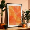 thumbnail image 3 of Amber Orange Abstract Flow - Painting Black Framed Wall Art Print 24 x 36 inches, 3 of 8