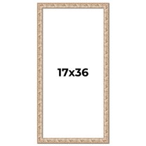 17x36 Frame White Real Wood Picture Frame Width 1.5 inches | Interior Frame Depth 0.5 inches |