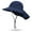 Dark Blue, variant on Boys Girls Summer Sun Hat UPF 50+ Wide Brim Collar Flip Beach Cap for 1-7 Years Play/Grey