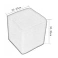 thumbnail image 3 of Foot Stool Slipcover Stretch Ottoman Footstool Covers red, 3 of 4