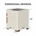 thumbnail image 3 of Smart Nightstand with Safe, Multifunction LED Nightstand Modern End Table with 3 Color LED, Wireless Charging Station Bedside Table for Bedroom, 3 of 6