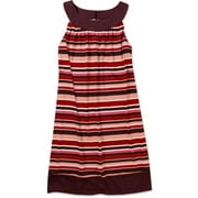 Women's Plus Stripe Jersey Trapeze Dress