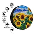 thumbnail image 5 of Easygdp Landscape With Sunflowers Wheel Sun Guard, Spare Tire Cover,Universal Trailer Suv Truck Camper Travel,Easy To Install And Remove -14 Inch, 5 of 9