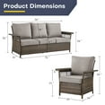thumbnail image 4 of POCASSY 5 - Person Outdoor Seating Group with Cushions, 4 of 7