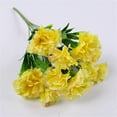 olkpmnmk Fake Flowers,11 Head Artificial Silk Fowers Carnation Bunch ...