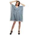 thumbnail image 2 of Moomaya Robe Courte de Caftan de Plage, Robe de Couverture Imprimée, Kaftan pour Femmes, Tenue de Plage, Couverture, 2 of 4