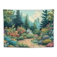 thumbnail image 5 of JRXY Blue Midnight Spring Botanical Flower Garden Tapestry Painting, 5 of 6
