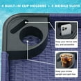 thumbnail image 5 of INTER HUT Floating Tray for Pool, Wicker Floating Serving Tray, Drink Tray, Snack Tray for Swimming Pool Floats, Blue, 5 of 9