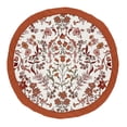 thumbnail image 1 of Sweet Jojo Designs Ivory and Orange Boho Vintage Floral Girl Baby Play Mat Tummy Time Activity Infant Playmat Playpen Tent Teepee Floor Bohemian Rust Leaves Botanical Flower Farmhouse Green Fringe, 1 of 4