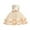 Beige, variant on 2025 Toddler Girls Solid Color Pearl Net Yarn Bowknot Birthday Party Flowers Gown Kids Dresses
