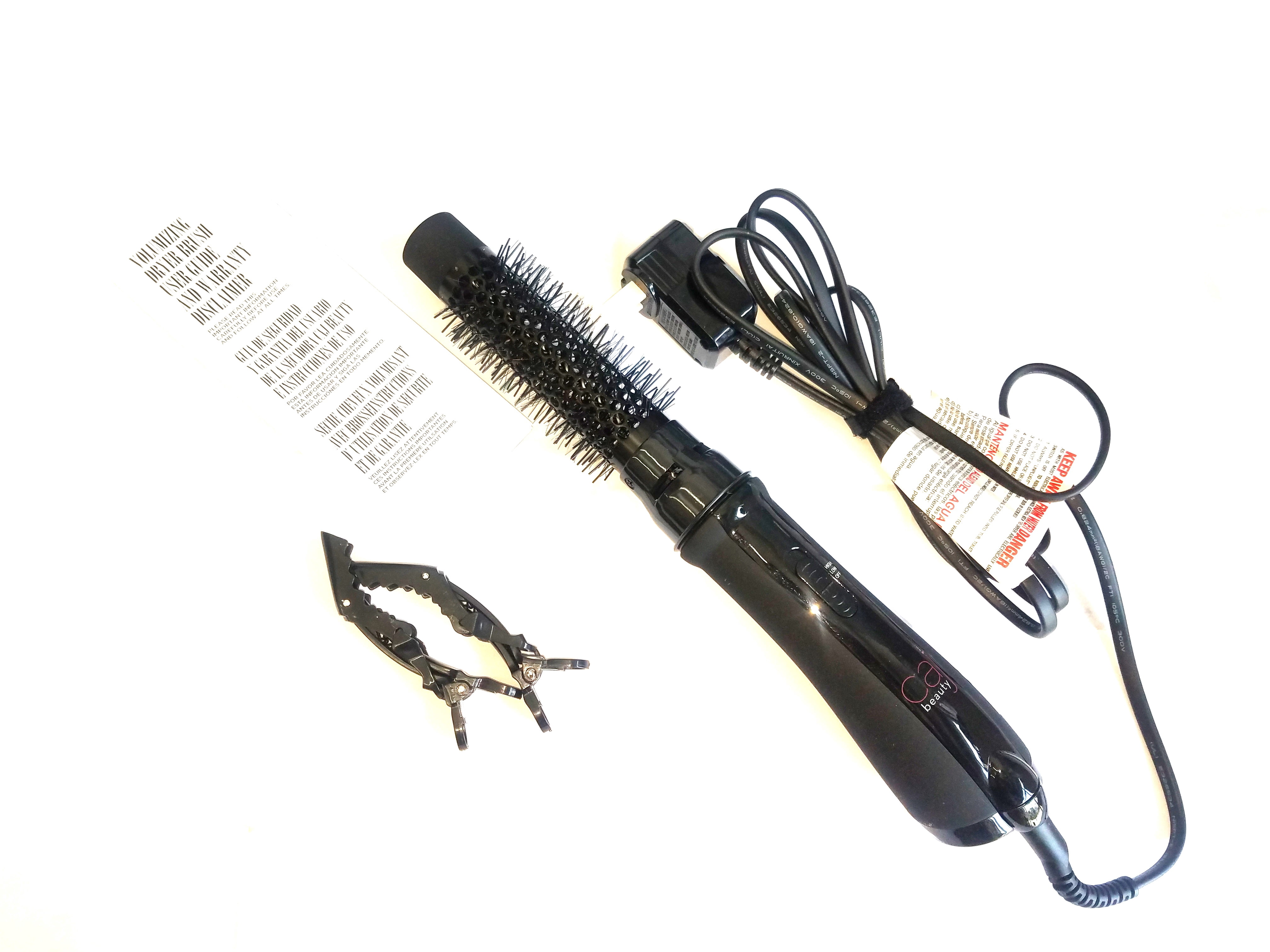Caj Beauty 3-in-1 Volumizing Dryer Brush Black - Walmart.com