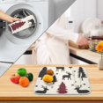 thumbnail image 3 of Yayeee Dish Drying Mat for Kitchen Counter 18" x 24" Microfiber Super Absorbent Coffee Decorative Pad, Christmas Plaid Forest, 3 of 9