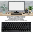 XJUWireless Gaming Keyboard, 61 Keys Mechanical Bluetooth Keyboard