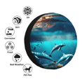 thumbnail image 2 of Kdxio Hawaiian Ship Dolphin for Tire Cover Wheel Protectors Tyre Covers Weatherproof Wheel Covers Universal Fit for Trailer Rv SUV Truck Camper Travel Trailers 16 inch, 2 of 5